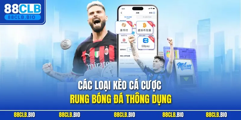 Các loại kèo cá cược rung bóng đá thông dụng